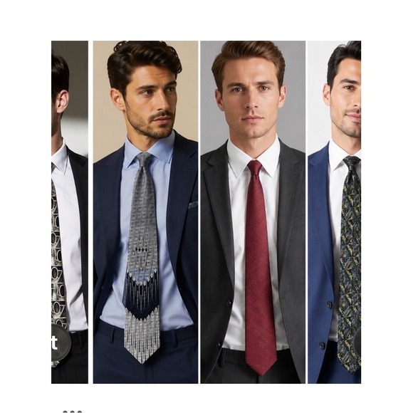 Bruno Piattelli Other - Mens Designer Silk Tie Bundle Conte di Milano Bruno Piattelli Giannelli Italian
